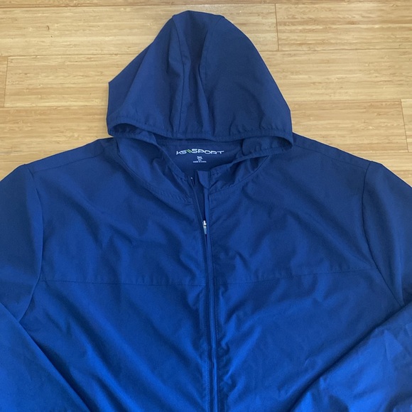 Men’s Navy Rain Jacket Windbreaker Sz 3XL - Picture 2 of 3